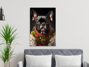 Cultural Elegance Black French Bulldog Wall Art Poster-Art-Dog Art, Dog Dad Gifts, Dog Mom Gifts, French Bulldog, Home Decor, Poster-7