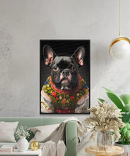 Load image into Gallery viewer, Cultural Elegance Black French Bulldog Wall Art Poster-Art-Dog Art, Dog Dad Gifts, Dog Mom Gifts, French Bulldog, Home Decor, Poster-3