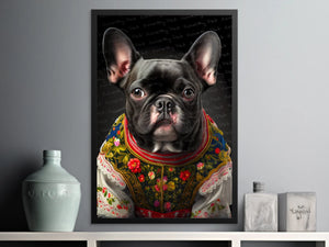 Cultural Elegance Black French Bulldog Wall Art Poster-Art-Dog Art, Dog Dad Gifts, Dog Mom Gifts, French Bulldog, Home Decor, Poster-6