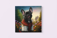Load image into Gallery viewer, Floral Spendor Black French Bulldog Wall Art Poster-Art-Dog Art, French Bulldog, Home Decor, Poster-3