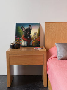Floral Spendor Black French Bulldog Wall Art Poster-Art-Dog Art, French Bulldog, Home Decor, Poster-7