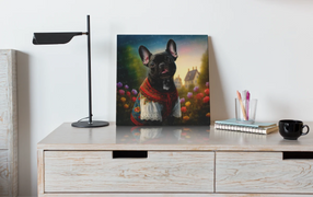 Floral Spendor Black French Bulldog Wall Art Poster-Art-Dog Art, French Bulldog, Home Decor, Poster-6