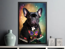 Load image into Gallery viewer, French Elegance Black French Bulldog Wall Art Poster-Art-Dog Art, Dog Dad Gifts, Dog Mom Gifts, French Bulldog, Home Decor, Poster-2