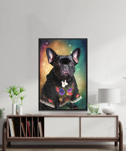 French Elegance Black French Bulldog Wall Art Poster-Art-Dog Art, Dog Dad Gifts, Dog Mom Gifts, French Bulldog, Home Decor, Poster-3