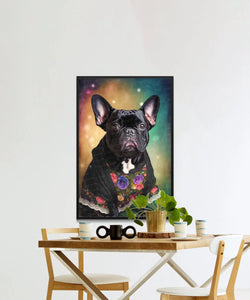 French Elegance Black French Bulldog Wall Art Poster-Art-Dog Art, Dog Dad Gifts, Dog Mom Gifts, French Bulldog, Home Decor, Poster-5