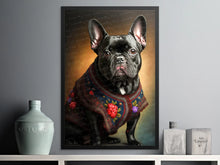 Load image into Gallery viewer, Regal Noir Black French Bulldog Wall Art Poster-Art-Dog Art, Dog Dad Gifts, Dog Mom Gifts, French Bulldog, Home Decor, Poster-2