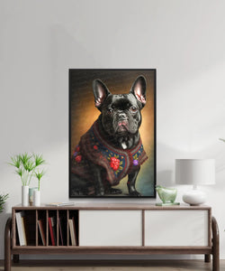 Regal Noir Black French Bulldog Wall Art Poster-Art-Dog Art, Dog Dad Gifts, Dog Mom Gifts, French Bulldog, Home Decor, Poster-3
