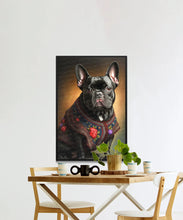 Load image into Gallery viewer, Regal Noir Black French Bulldog Wall Art Poster-Art-Dog Art, Dog Dad Gifts, Dog Mom Gifts, French Bulldog, Home Decor, Poster-5