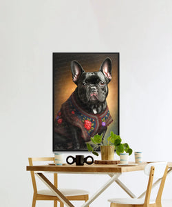 Regal Noir Black French Bulldog Wall Art Poster-Art-Dog Art, Dog Dad Gifts, Dog Mom Gifts, French Bulldog, Home Decor, Poster-5