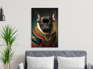 Traditional Finery Black French Bulldog Wall Art Poster-Art-Dog Art, Dog Dad Gifts, Dog Mom Gifts, French Bulldog, Home Decor, Poster-7