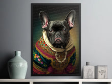 Load image into Gallery viewer, Traditional Finery Black French Bulldog Wall Art Poster-Art-Dog Art, Dog Dad Gifts, Dog Mom Gifts, French Bulldog, Home Decor, Poster-2
