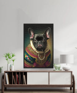 Traditional Finery Black French Bulldog Wall Art Poster-Art-Dog Art, Dog Dad Gifts, Dog Mom Gifts, French Bulldog, Home Decor, Poster-3