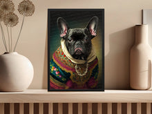 Load image into Gallery viewer, Traditional Finery Black French Bulldog Wall Art Poster-Art-Dog Art, Dog Dad Gifts, Dog Mom Gifts, French Bulldog, Home Decor, Poster-4