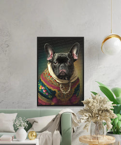 Traditional Finery Black French Bulldog Wall Art Poster-Art-Dog Art, Dog Dad Gifts, Dog Mom Gifts, French Bulldog, Home Decor, Poster-6