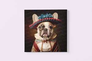 Chic Chapeau Charm Fawn French Bulldog Wall Art Poster-Art-Dog Art, French Bulldog, Home Decor, Poster-3