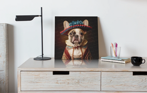 Chic Chapeau Charm Fawn French Bulldog Wall Art Poster-Art-Dog Art, French Bulldog, Home Decor, Poster-6