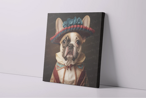 Chic Chapeau Charm Fawn French Bulldog Wall Art Poster-Art-Dog Art, French Bulldog, Home Decor, Poster-4