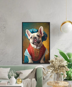 European Aristocracy Fawn French Bulldog Wall Art Poster-Art-Dog Art, Dog Dad Gifts, Dog Mom Gifts, French Bulldog, Home Decor, Poster-3