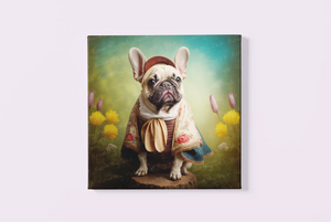 Pastoral Elegance Fawn French Bulldog Wall Art Poster-Art-Dog Art, French Bulldog, Home Decor, Poster-3