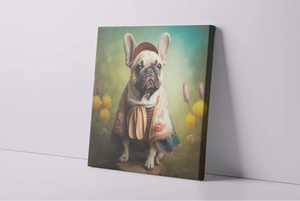 Pastoral Elegance Fawn French Bulldog Wall Art Poster-Art-Dog Art, French Bulldog, Home Decor, Poster-4