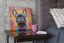 Load image into Gallery viewer, Radiant Bloom Black French Bulldog Wall Art Poster-Art-Dog Art, French Bulldog, Home Decor, Poster-4