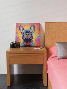 Radiant Bloom Black French Bulldog Wall Art Poster-Art-Dog Art, French Bulldog, Home Decor, Poster-6