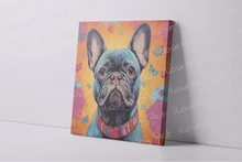 Load image into Gallery viewer, Radiant Bloom Black French Bulldog Wall Art Poster-Art-Dog Art, French Bulldog, Home Decor, Poster-3