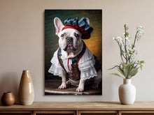 Load image into Gallery viewer, Joie De Vivre White French Bulldog Wall Art Poster-Art-Dog Art, Dog Dad Gifts, Dog Mom Gifts, French Bulldog, Home Decor, Poster-8