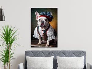 Joie De Vivre White French Bulldog Wall Art Poster-Art-Dog Art, Dog Dad Gifts, Dog Mom Gifts, French Bulldog, Home Decor, Poster-7