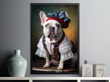 Load image into Gallery viewer, Joie De Vivre White French Bulldog Wall Art Poster-Art-Dog Art, Dog Dad Gifts, Dog Mom Gifts, French Bulldog, Home Decor, Poster-6