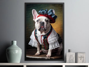 Joie De Vivre White French Bulldog Wall Art Poster-Art-Dog Art, Dog Dad Gifts, Dog Mom Gifts, French Bulldog, Home Decor, Poster-6
