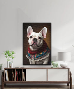 Le Charme Parisien White French Bulldog Wall Art Poster-Art-Dog Art, Dog Dad Gifts, Dog Mom Gifts, French Bulldog, Home Decor, Poster-2