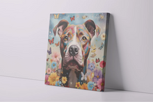 Load image into Gallery viewer, Garden Guardian Pit Bull Framed Wall Art Poster-Art-Dog Art, Home Decor, Pit Bull, Poster-4