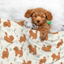 Load image into Gallery viewer, Flower Garden Doodle Love Blanket for Dog-Pet Furniture-Blanket for Dogs,Blankets,Doodle,Home Decor-1