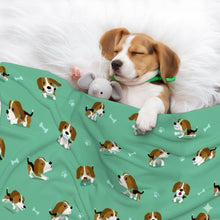 Load image into Gallery viewer, Playful Beagle Love Blanket for Dog-Pet Furniture-Beagle,Blankets,Home Decor-1