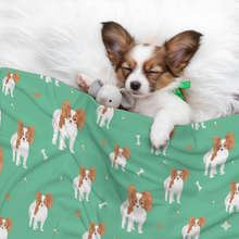 Load image into Gallery viewer, Cutest Papillon Love Blanket for Dog-Dog Blanket-Blankets,Home Decor,Papillon-1