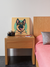 Load image into Gallery viewer, Cheerful Companion German Shepherd Wall Art Poster-Art-Dog Art, Dog Dad Gifts, Dog Mom Gifts, German Shepherd, Home Decor, Poster-7
