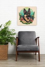 Load image into Gallery viewer, Floral Serenity German Shepherd Wall Art Poster-Art-Dog Art, Dog Dad Gifts, Dog Mom Gifts, German Shepherd, Home Decor, Poster-5