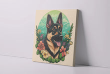 Load image into Gallery viewer, Floral Serenity German Shepherd Wall Art Poster-Art-Dog Art, Dog Dad Gifts, Dog Mom Gifts, German Shepherd, Home Decor, Poster-4