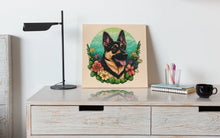 Load image into Gallery viewer, Floral Serenity German Shepherd Wall Art Poster-Art-Dog Art, Dog Dad Gifts, Dog Mom Gifts, German Shepherd, Home Decor, Poster-1