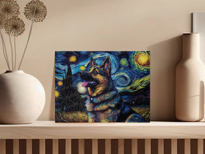 Magical Milky Way German Shepherd Wall Art Poster-Art-Dog Art, Dog Dad Gifts, Dog Mom Gifts, German Shepherd, Home Decor, Poster-7