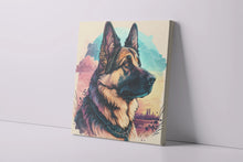 Load image into Gallery viewer, Tranquil Sunset German Shepherd Wall Art Poster-Art-Dog Art, Dog Dad Gifts, Dog Mom Gifts, German Shepherd, Home Decor, Poster-4
