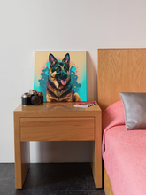 Load image into Gallery viewer, Vibrant Kawaii German Shepherd Wall Art Poster-Art-Dog Art, Dog Dad Gifts, Dog Mom Gifts, German Shepherd, Home Decor, Poster-6
