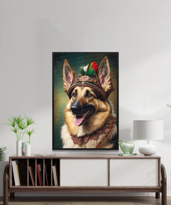 Bavarian Beauty German Shepherd Wall Art Poster-Art-Dog Art, Dog Dad Gifts, Dog Mom Gifts, German Shepherd, Home Decor, Poster-2