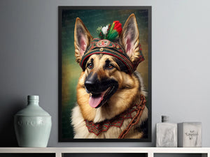 Bavarian Beauty German Shepherd Wall Art Poster-Art-Dog Art, Dog Dad Gifts, Dog Mom Gifts, German Shepherd, Home Decor, Poster-6