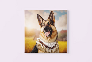 Bavarian Bliss German Shepherd Wall Art Poster-Art-Dog Art, German Shepherd, Home Decor, Poster-3