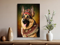 Barking into Oktoberfest German Shepherd Wall Art Poster-Art-Dog Art, Dog Dad Gifts, Dog Mom Gifts, German Shepherd, Home Decor, Poster-8