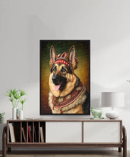 Load image into Gallery viewer, Barking into Oktoberfest German Shepherd Wall Art Poster-Art-Dog Art, Dog Dad Gifts, Dog Mom Gifts, German Shepherd, Home Decor, Poster-3