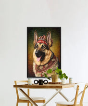 Load image into Gallery viewer, Barking into Oktoberfest German Shepherd Wall Art Poster-Art-Dog Art, Dog Dad Gifts, Dog Mom Gifts, German Shepherd, Home Decor, Poster-5