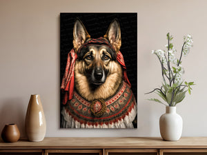 Slavic Sweetheart German Shepherd Wall Art Poster-Art-Dog Art, Dog Dad Gifts, Dog Mom Gifts, German Shepherd, Home Decor, Poster-8